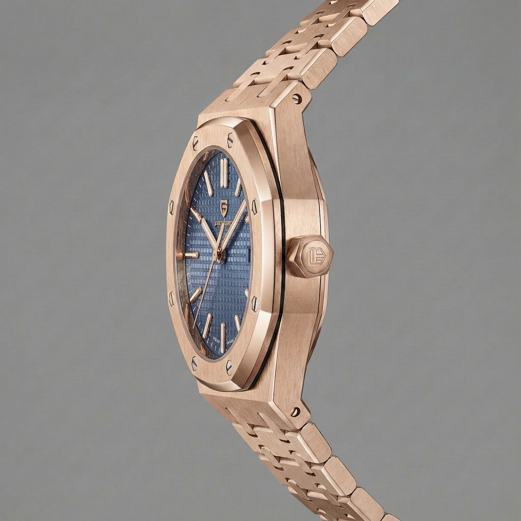 VOLTIFY – Rose Gold & Cadran Bleu