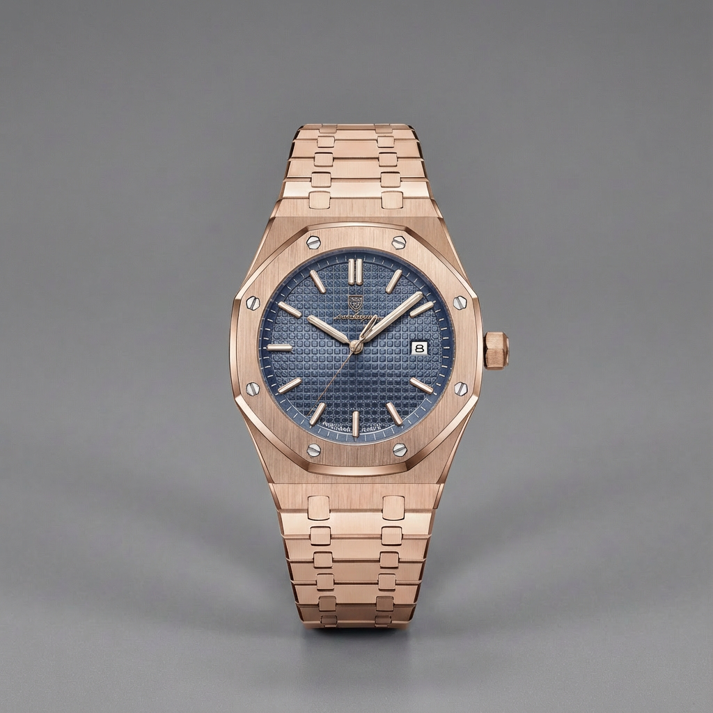 VOLTIFY – Rose Gold & Cadran Bleu