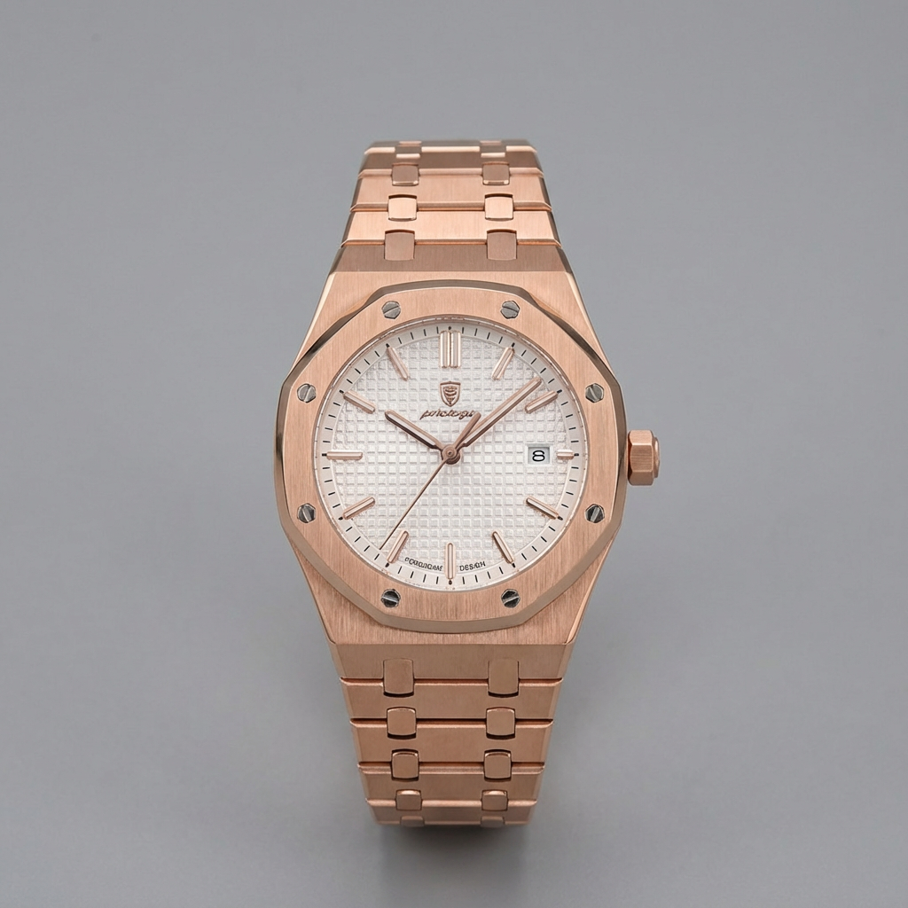 VOLTIFY – Rose Gold & Cadran Blanc