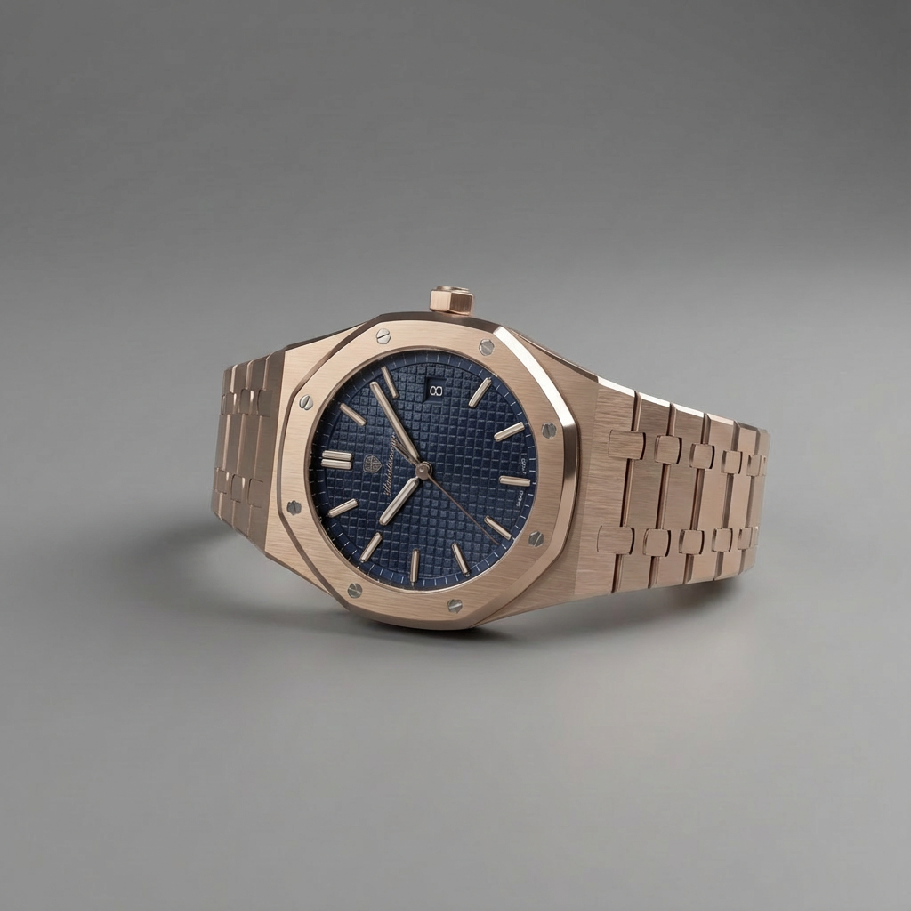 VOLTIFY – Rose Gold & Cadran Bleu