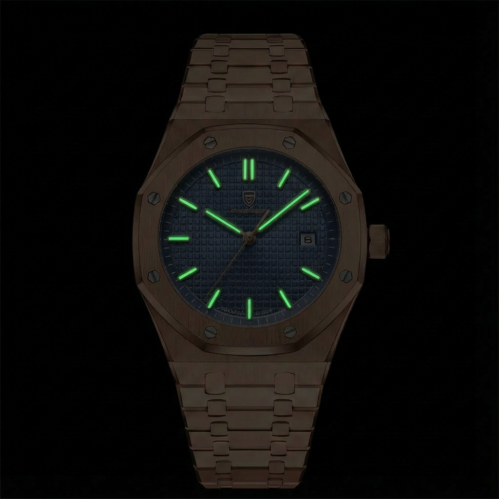 VOLTIFY – Rose Gold & Cadran Bleu